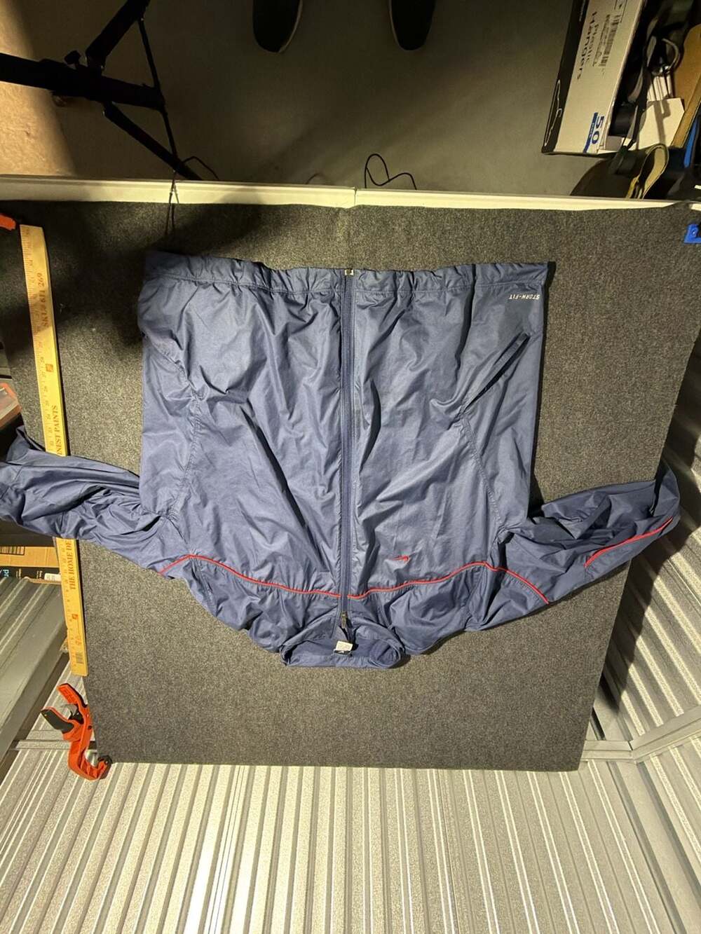 Vintage Nike Storm-FIT Navy Blue Lightweight Windbreaker Jacket